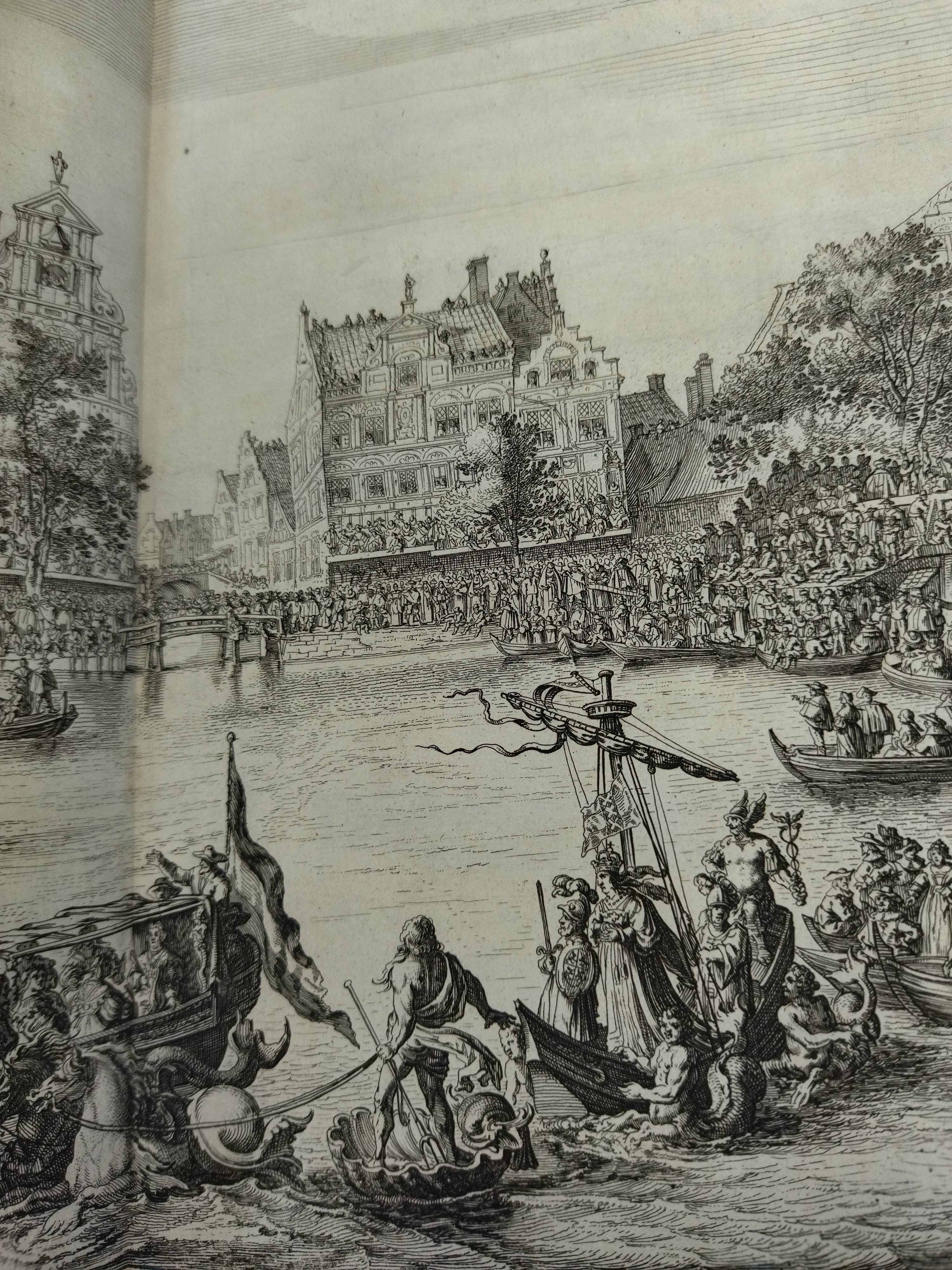 Fig 5 Neptune Mercury and the water goddesses on the Amstel Salomon Savery after Simon Jacobsz de Vlieger Etching Detail from plate 6 in Caspar Barlaeus Blyde inkomst der Maria de Medicis t Amsterda