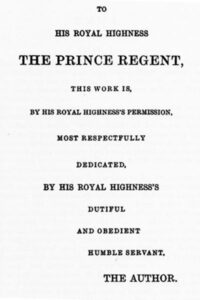 Dedication of Emma to the Prince Regent